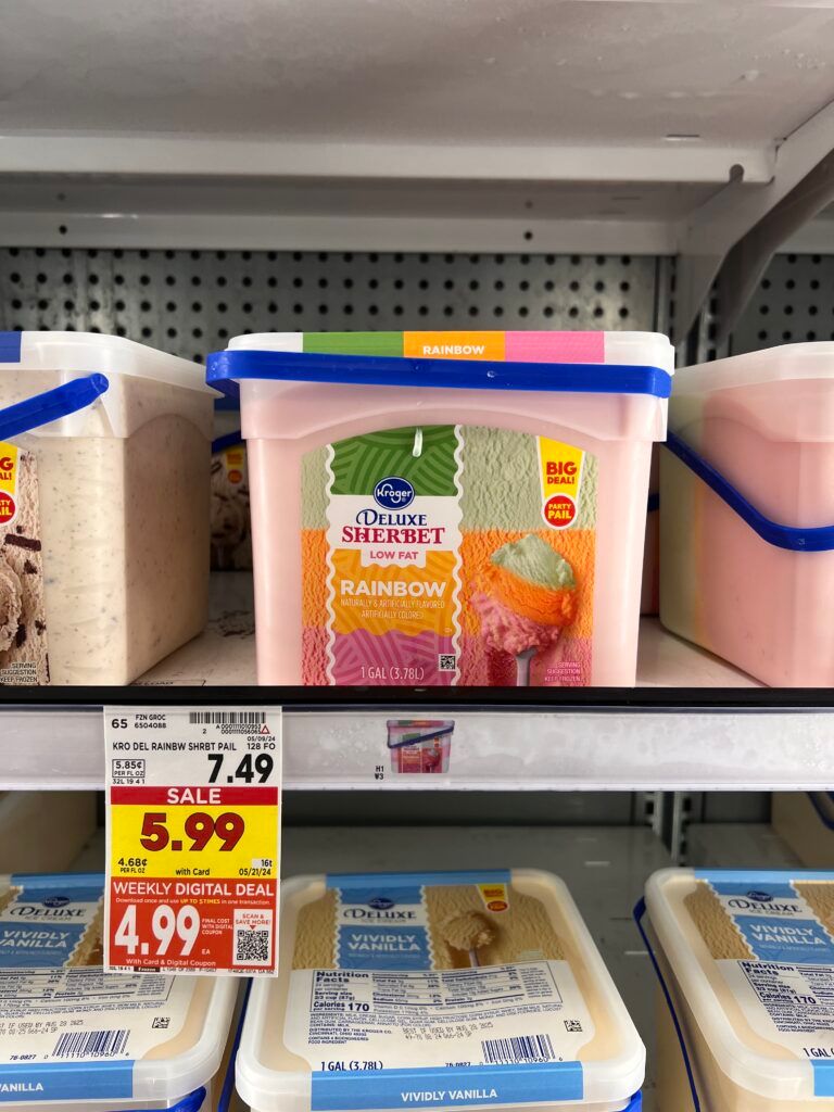 kroger pail ice cream kroger shelf image