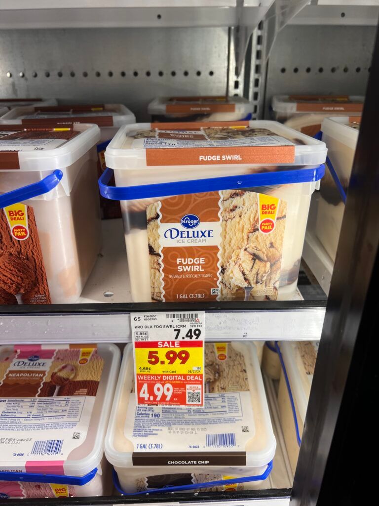 kroger pail ice cream kroger shelf image