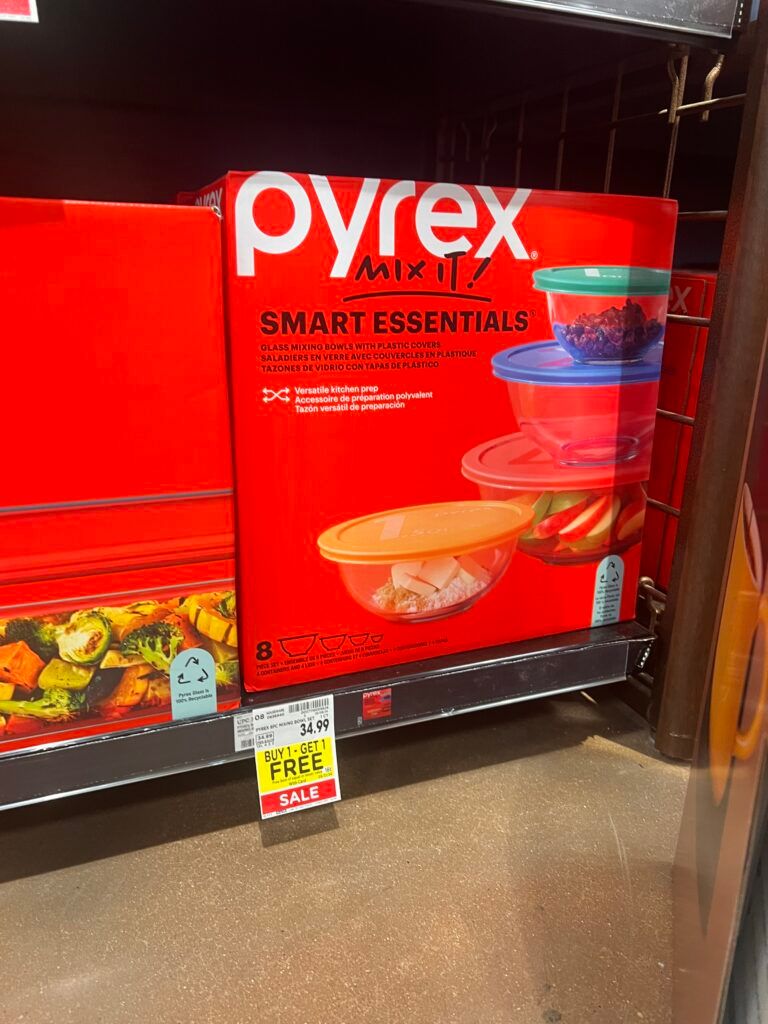 Pyrex B1g1 Free Kroger Shelf images