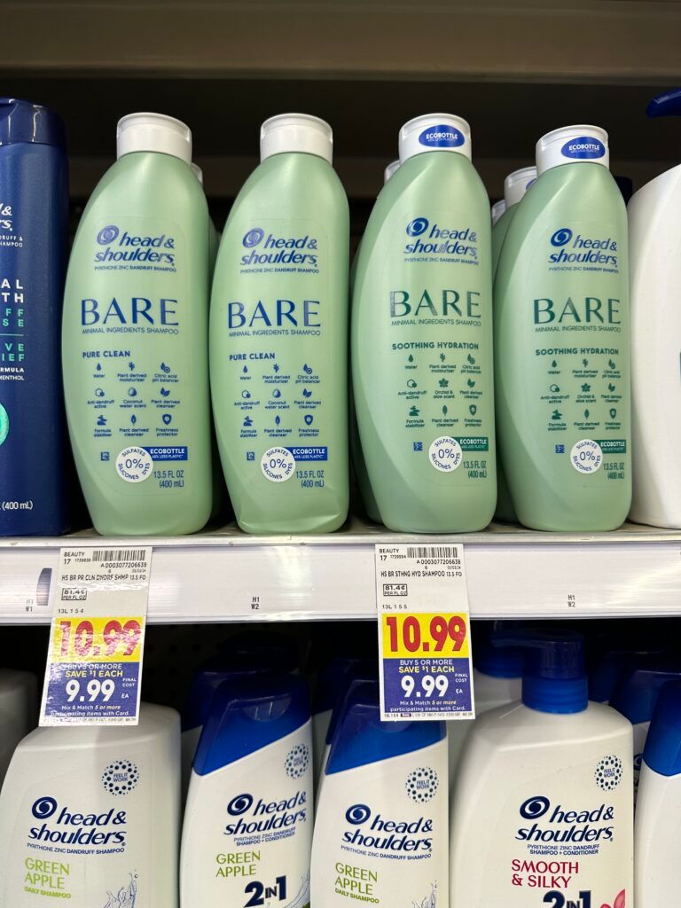 bare head and shoulders kroger shelf image