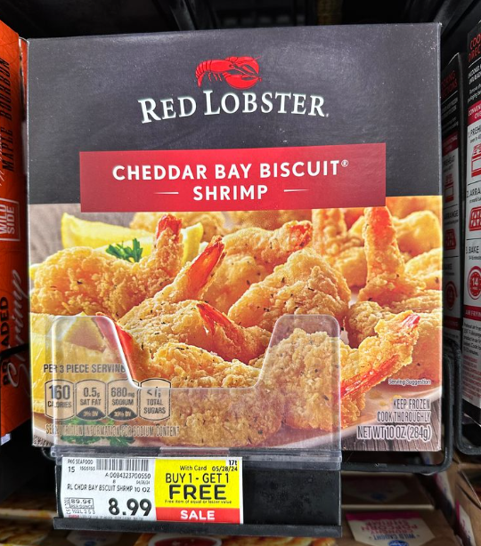 Red Lobster Shrimp Kroger Shelf Image