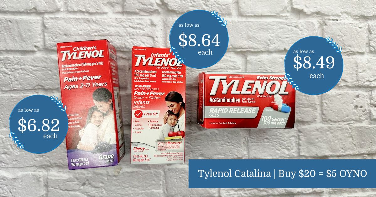 Tylenol Catalina Save BIG on Tylenol for Infants', Children and