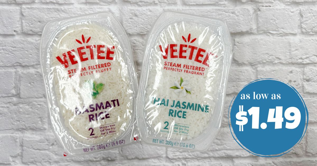 Veetee Fragrant Rice Veetee Rice as low as $1.49! - Kroger Krazy