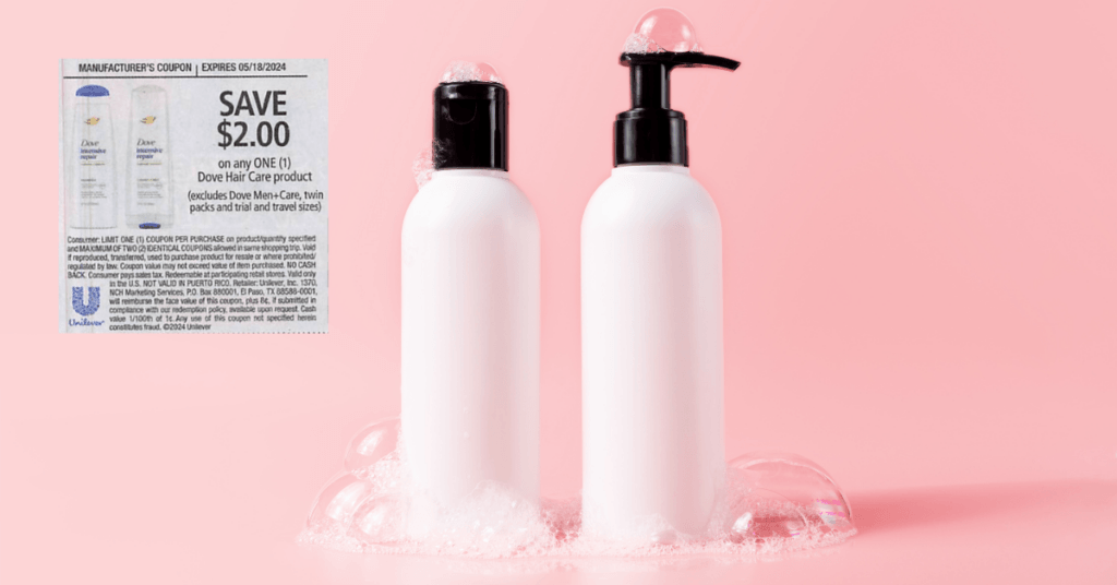 dove shampoo conditioner insert