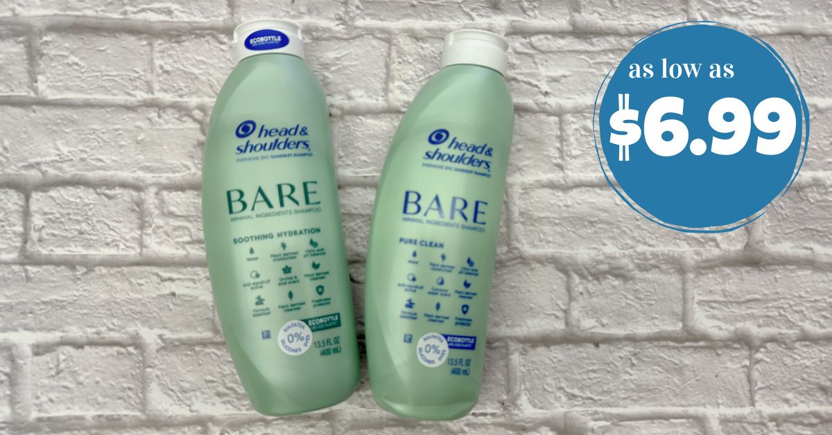Bare Head & Shoulders Shampoo or Conditioner as low as $6.99
