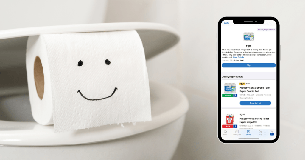 kroger bath tissue digital