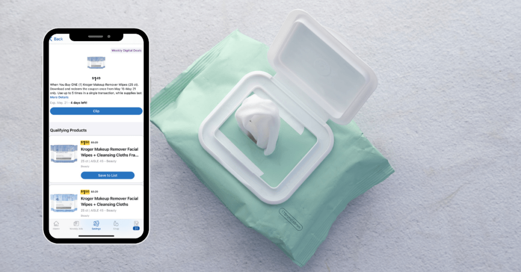 kroger makeup wipes digital