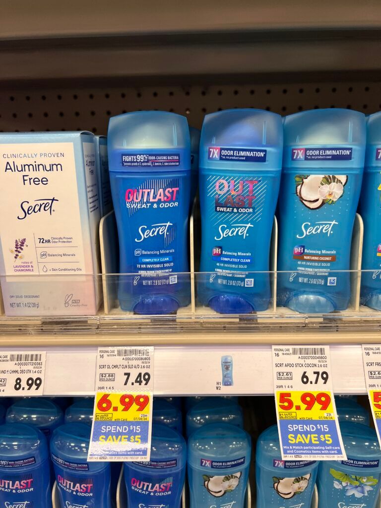 secret deodorant kroger shelf image (1)