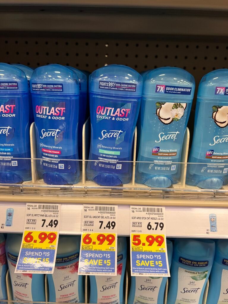 secret deodorant kroger shelf image (1)