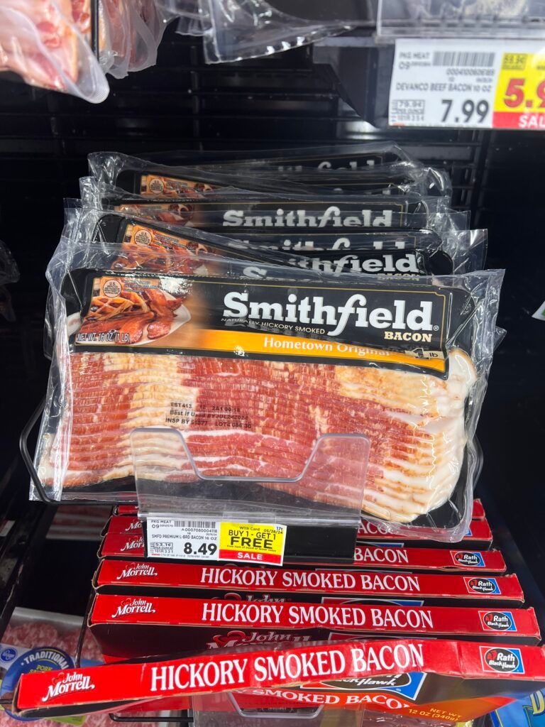 smithfield bacon kroger shelf image (1)