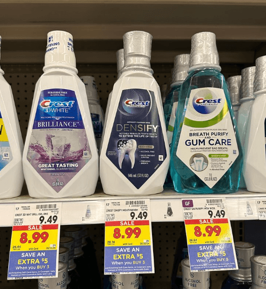 Crest Mouthwash Kroger Shelf Image