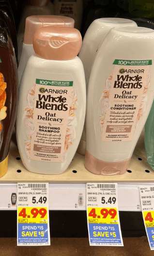 Garnier Whole Blends Kroger Shelf Image