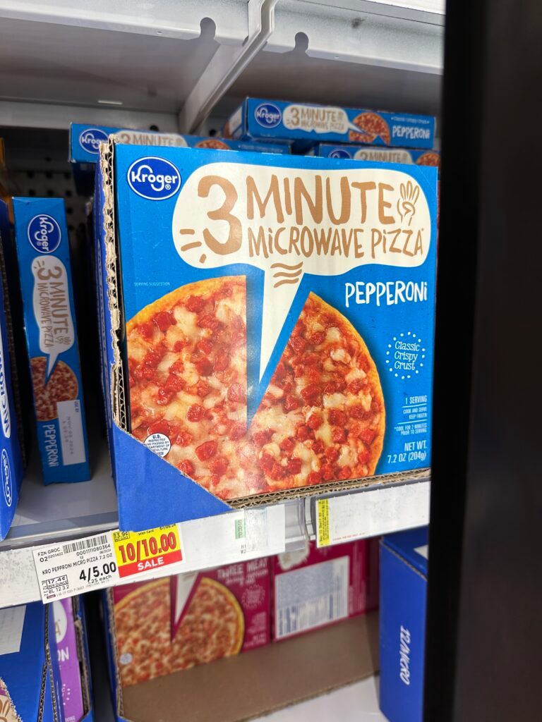Kroger 3 minute pizza shelf image