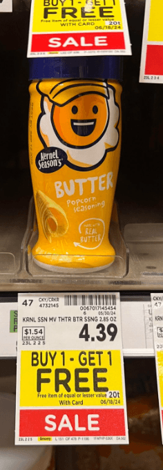 Kernel Seasonings Seasongs Kroger Shelf Image