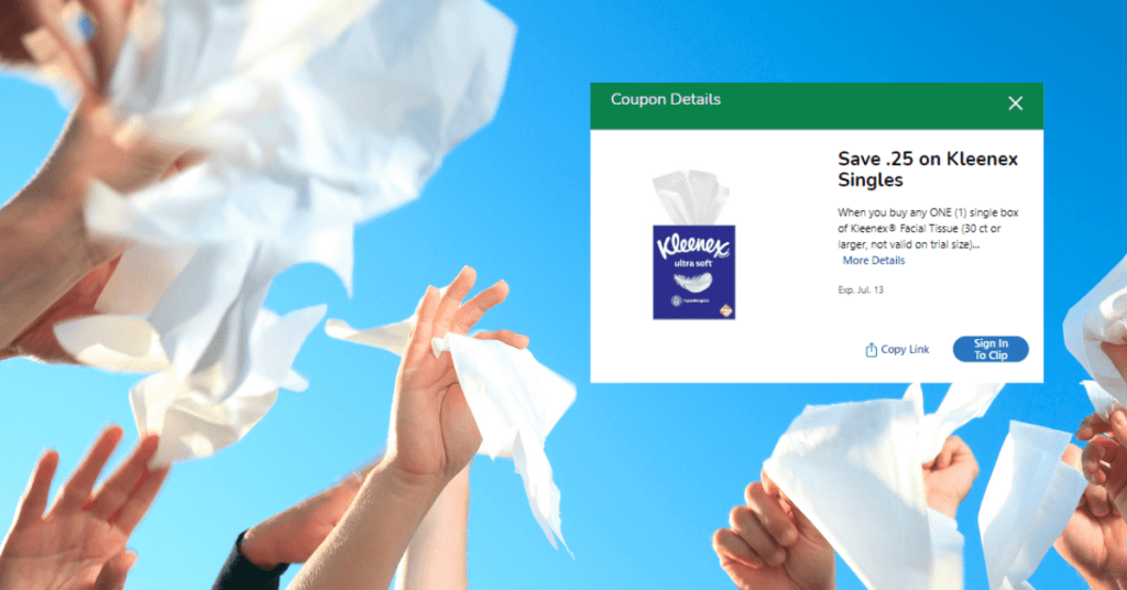 Kleenex Tissues Kroger Digital Coupon