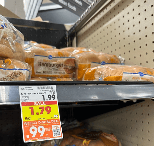 Kroger Buns shelf image