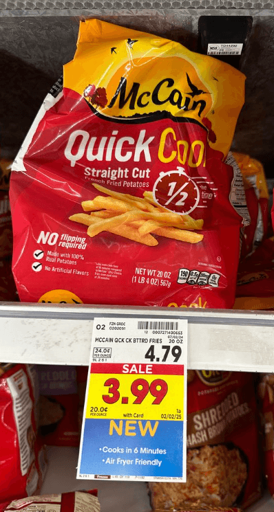 McCain Fries Kroger Shelf Image