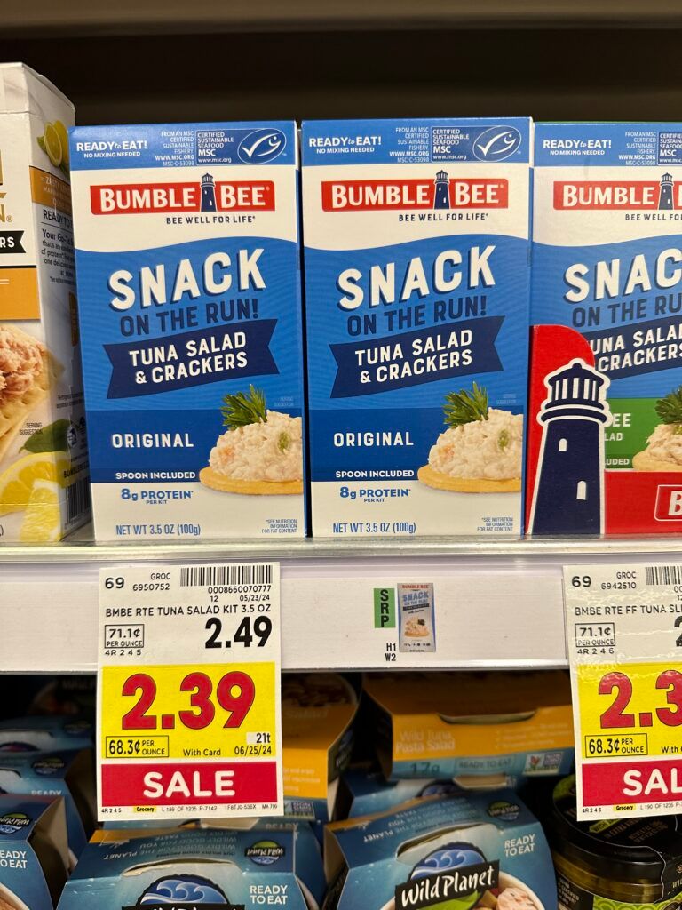 Bumble Bee Snack on the RUn Kroger Shelf Image