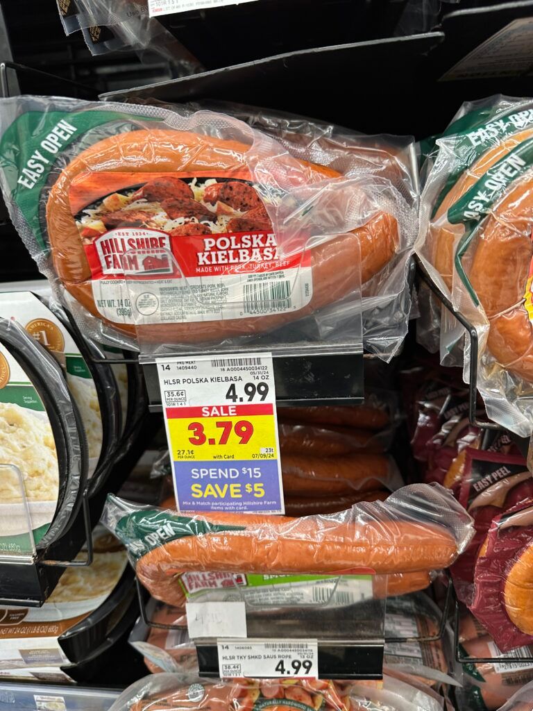 Hillshire Farm Smoked Sausage Kroger Shelf Image