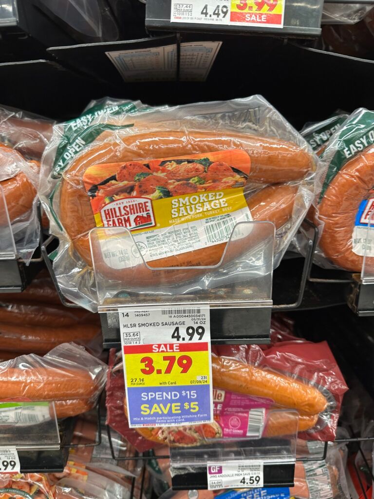 Hillshire Farm Smoked Sausage Kroger Shelf Image
