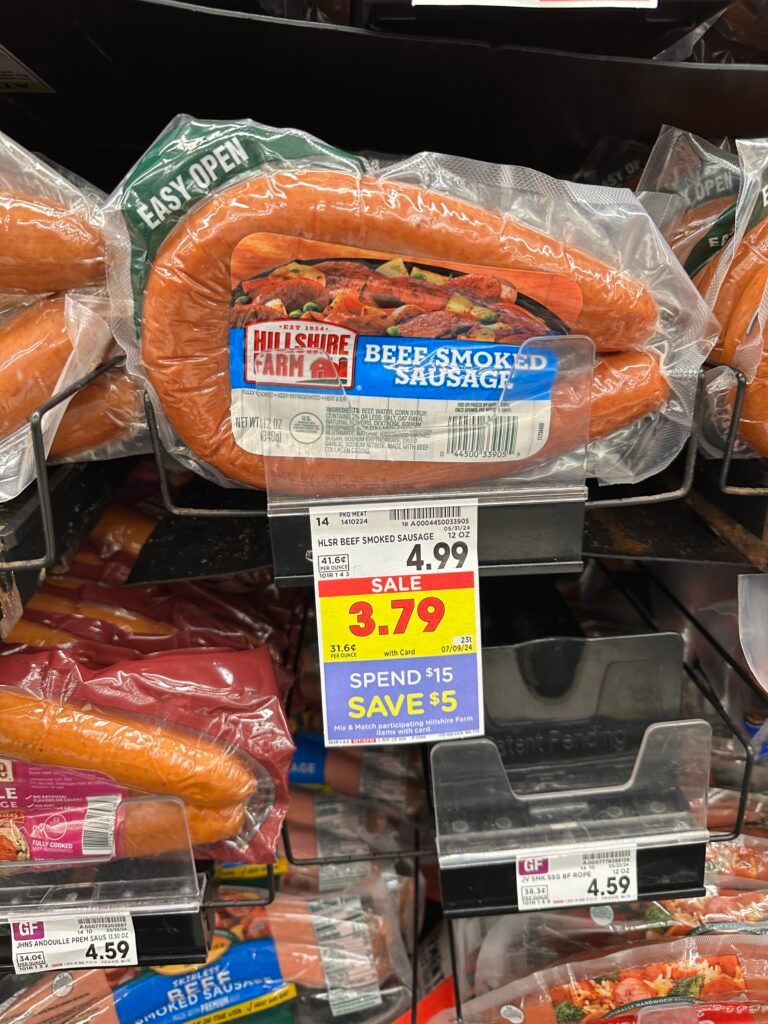 Hillshire Farm Smoked Sausage Kroger Shelf Image