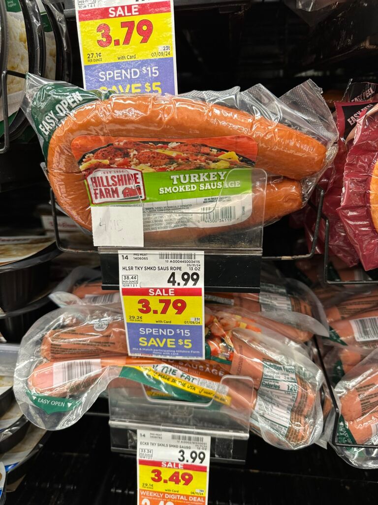 Hillshire Farm Smoked Sausage Kroger Shelf Image