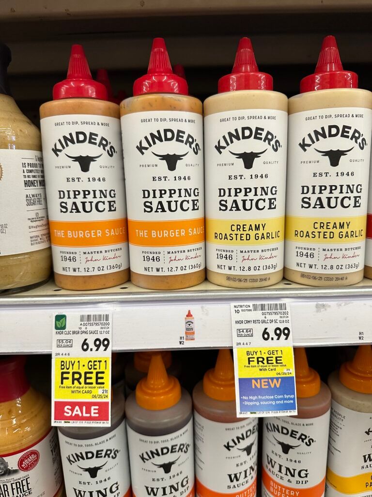 Kinder's Seasonings Kroger Shelf Image