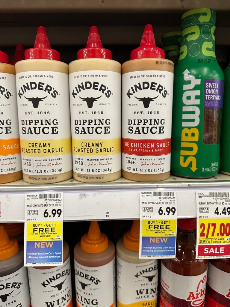 Kinder's Seasonings Kroger Shelf Image