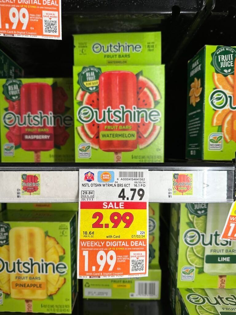 Outshine Bars Kroger Shelf Image