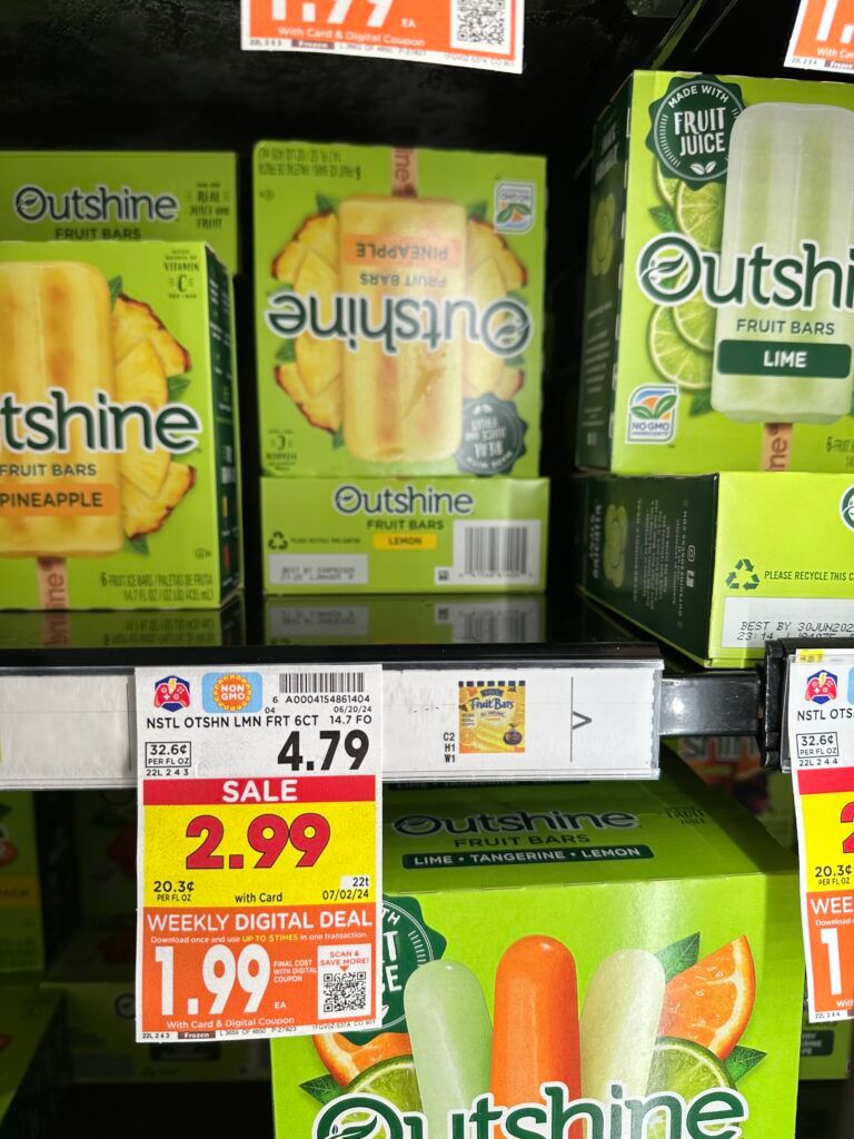 Outshine Bars Kroger Shelf Image