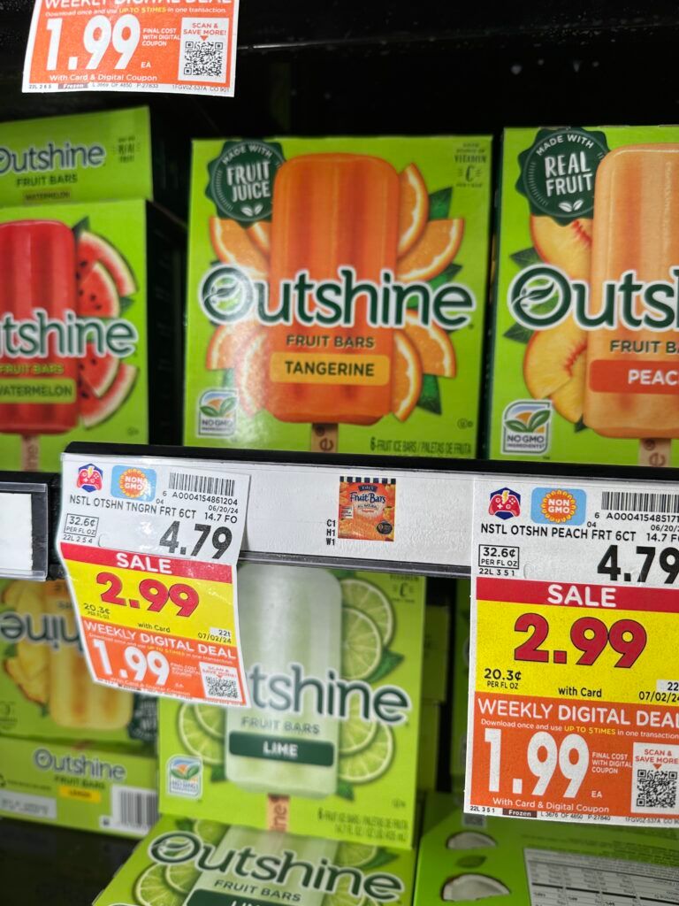 Outshine Bars Kroger Shelf Image