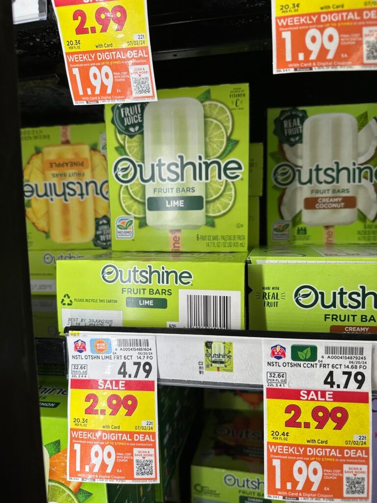 Outshine Bars Kroger Shelf Image