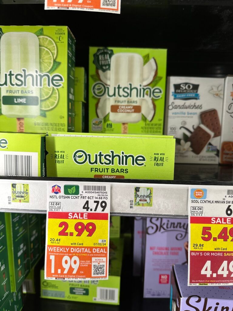Outshine Bars Kroger Shelf Image