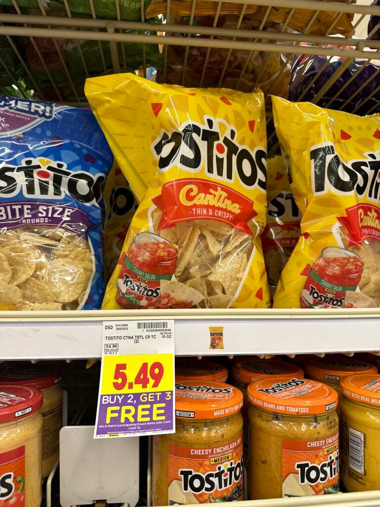 Tostitos Tortilla Chips Kroger Shelf Image