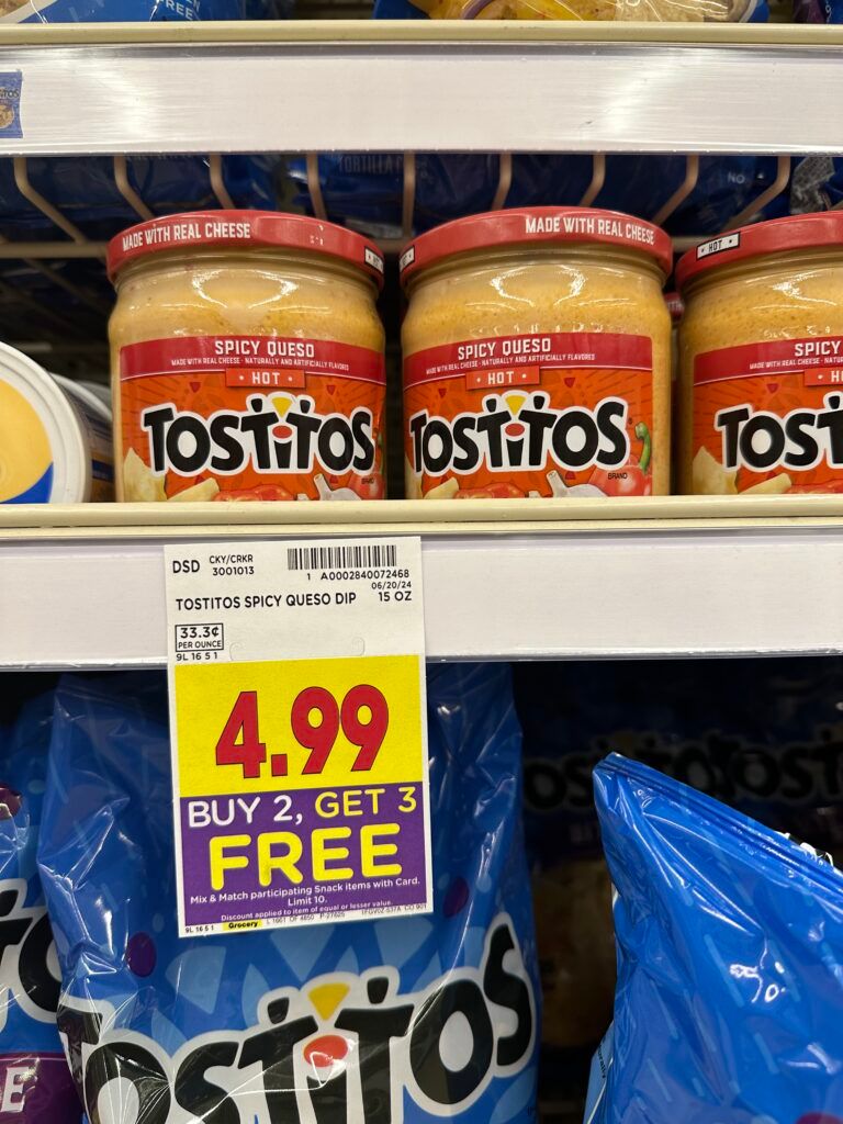 Tostitos Dips Kroger Shelf Image