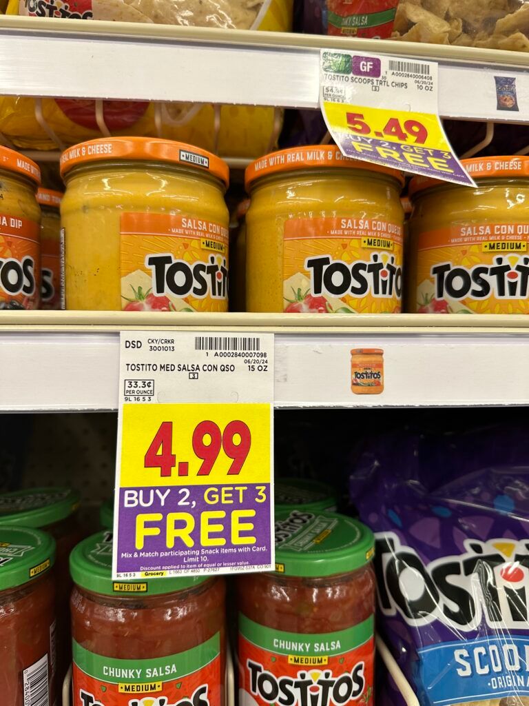 Tostitos Dips Kroger Shelf Image