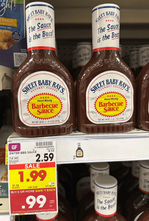 Sweet Baby Ray's Kroger Shelf Image