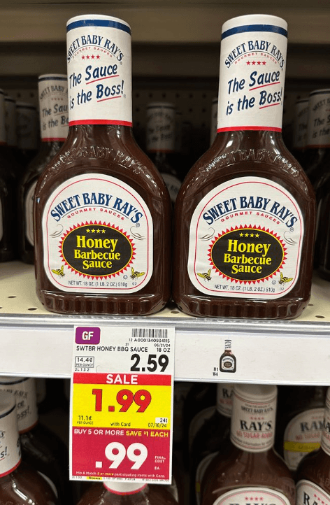 Sweet Baby Ray's Kroger Shelf Image