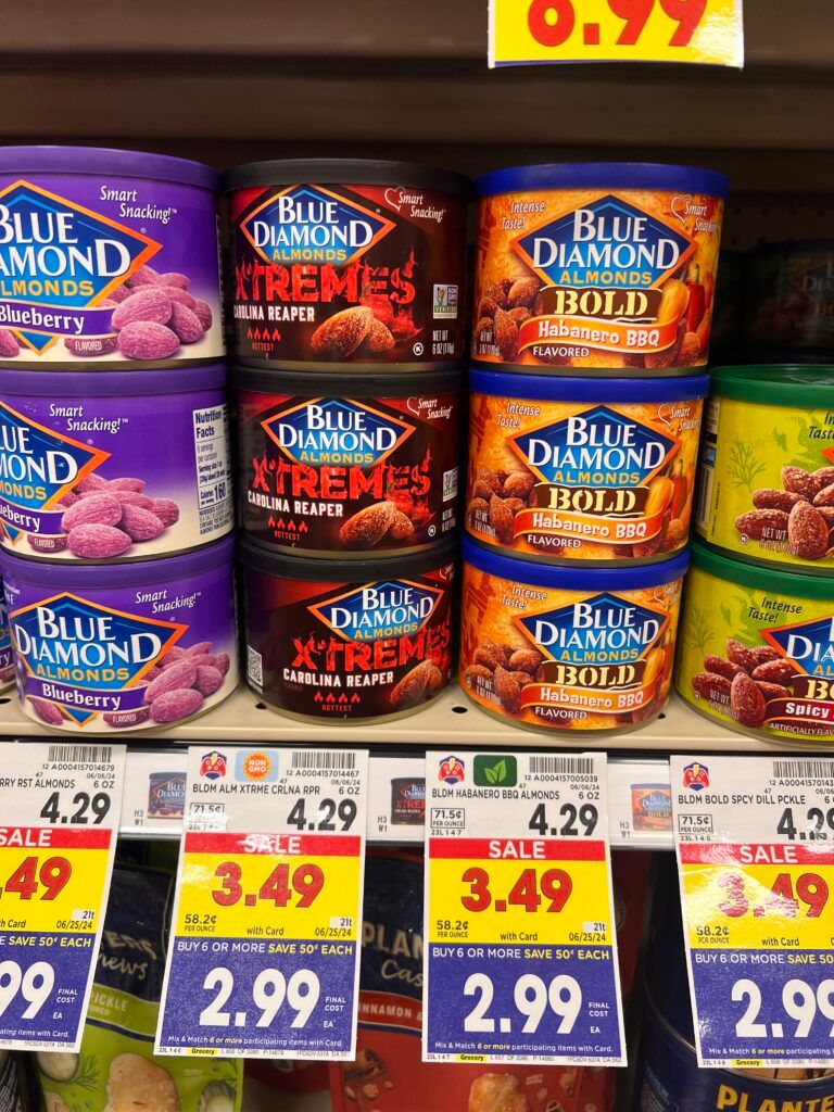 blue diamond almonds kroger shelf image (2)
