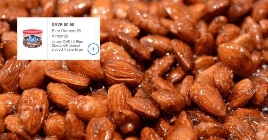 blue diamond almonds mega print