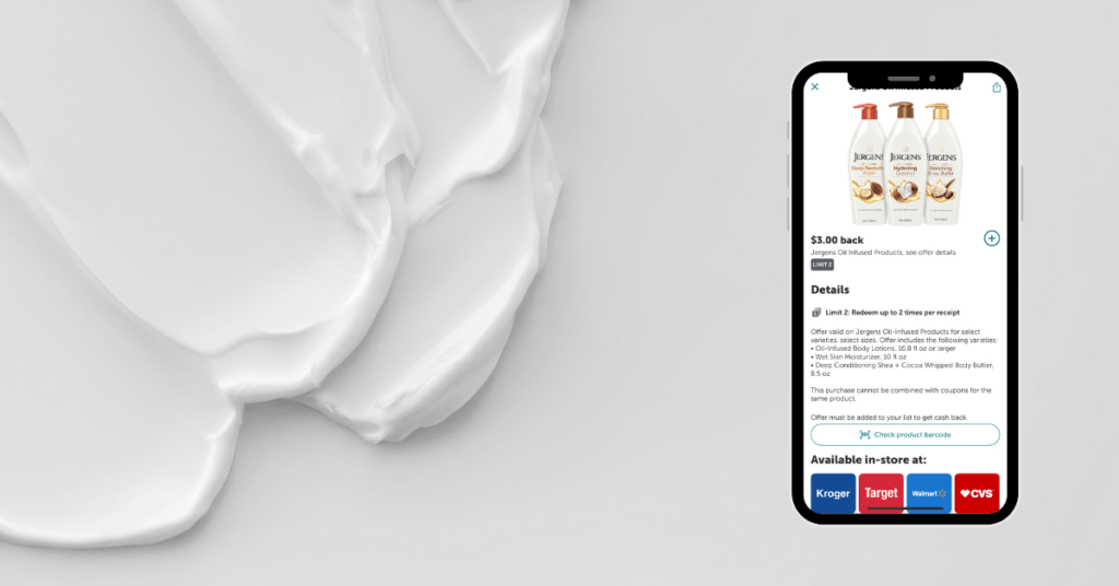 jergens oil infused lotion kroger