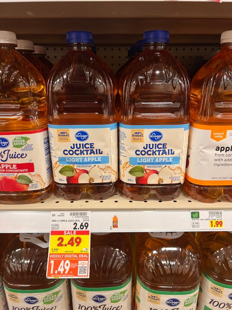 kroger apple juice shelf image (1)