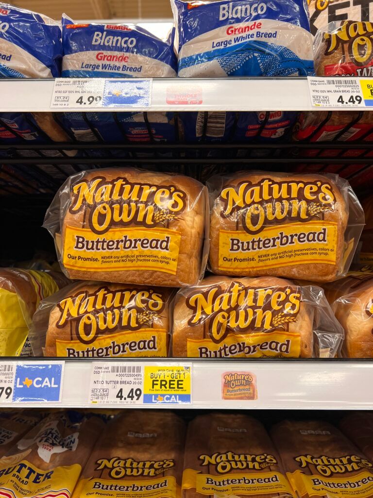natures own bread kroger shelf image (1)
