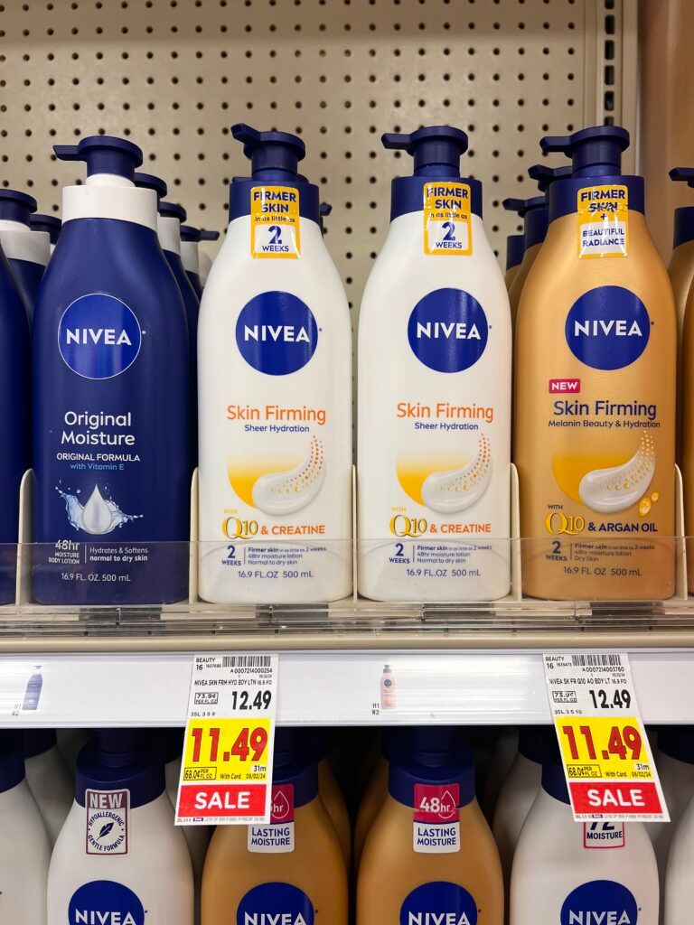 nivea lotion kroger shelf image (1)