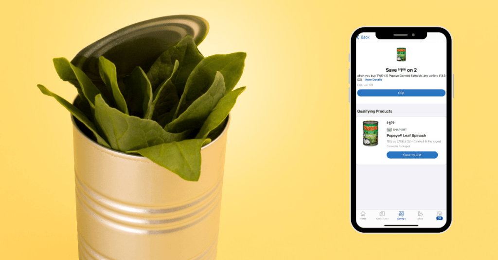 popeye canned spinach digital