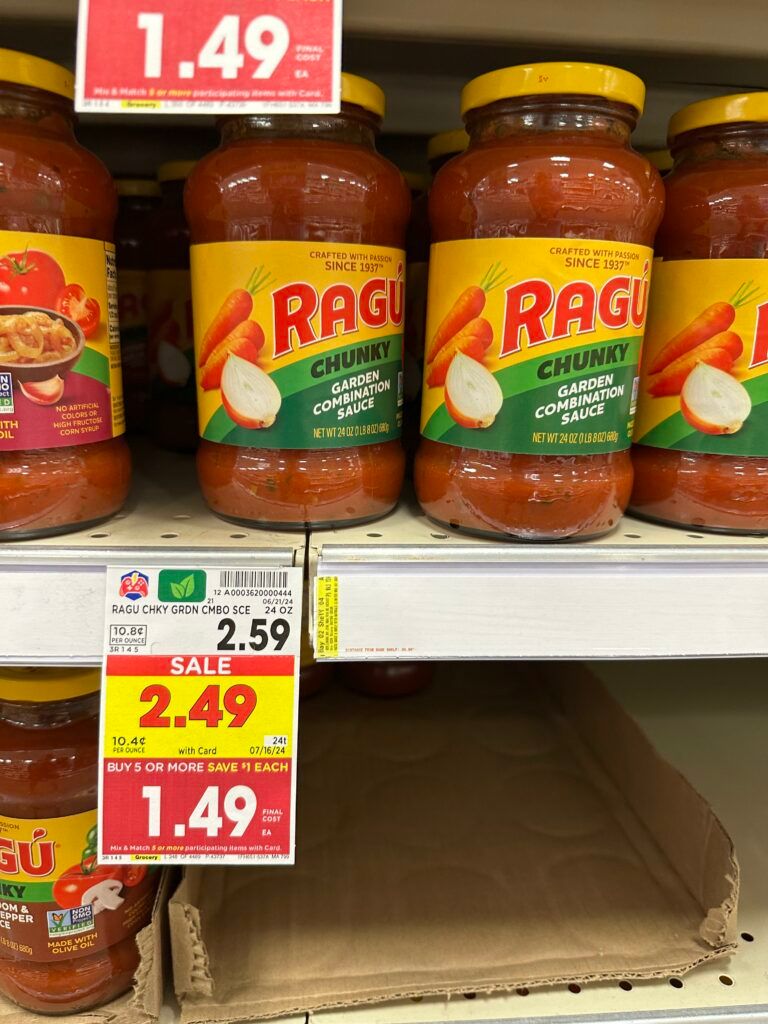 ragu pasta sauce kroger shelf image (1)