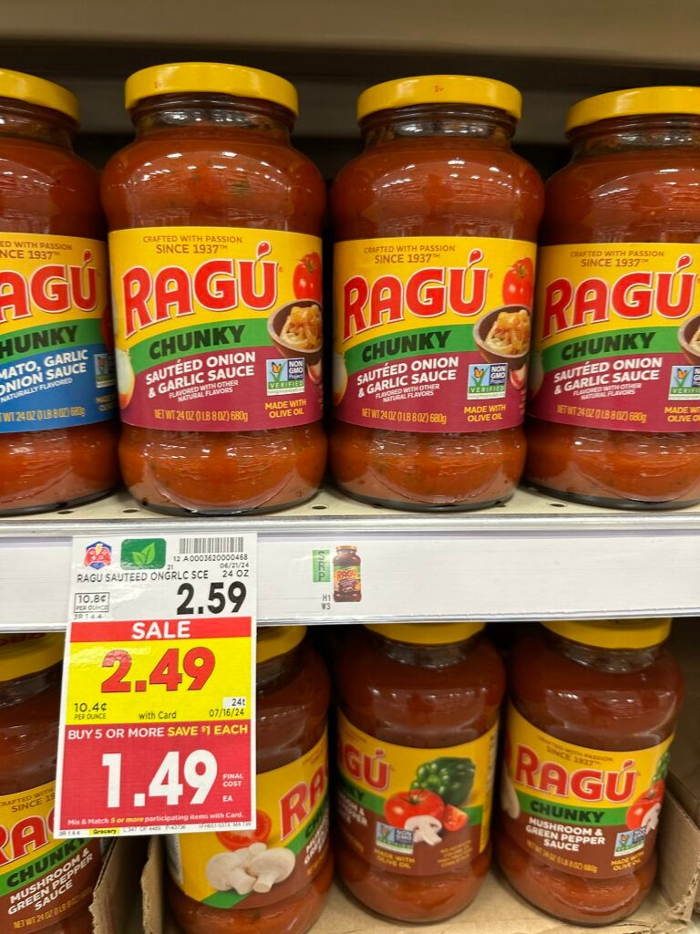 ragu pasta sauce kroger shelf image (1)