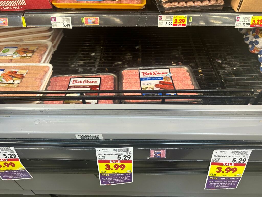 bob evans sausage kroger shelf image (1)