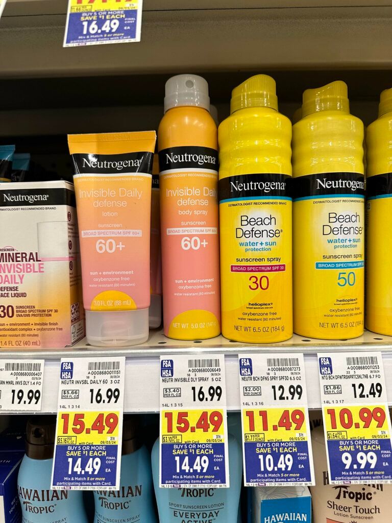 Neutrogena Sun Kroger Shelf Image