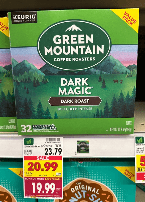 Green Mountain Coffee Kroger Shelf Image